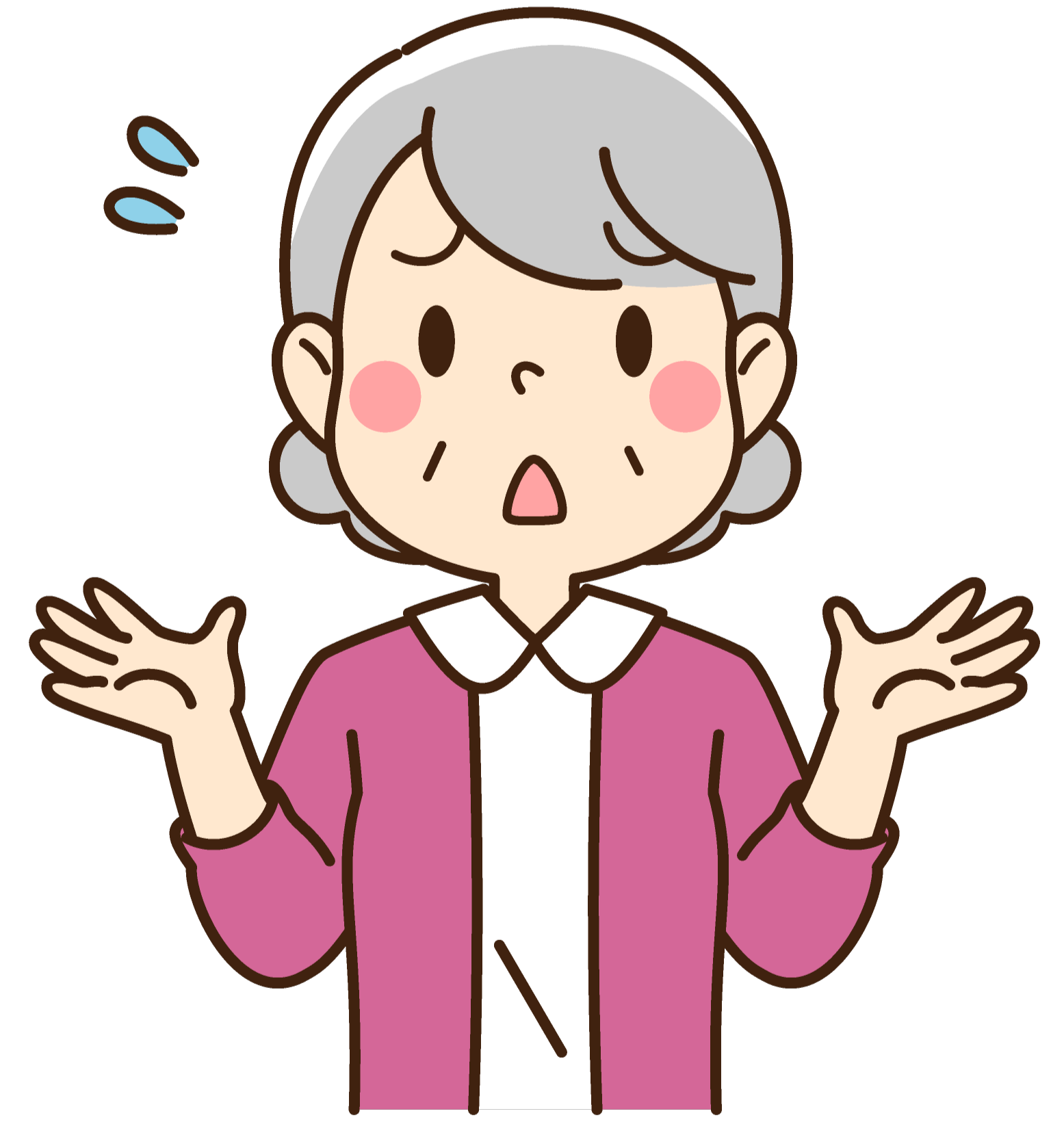 困っている女性