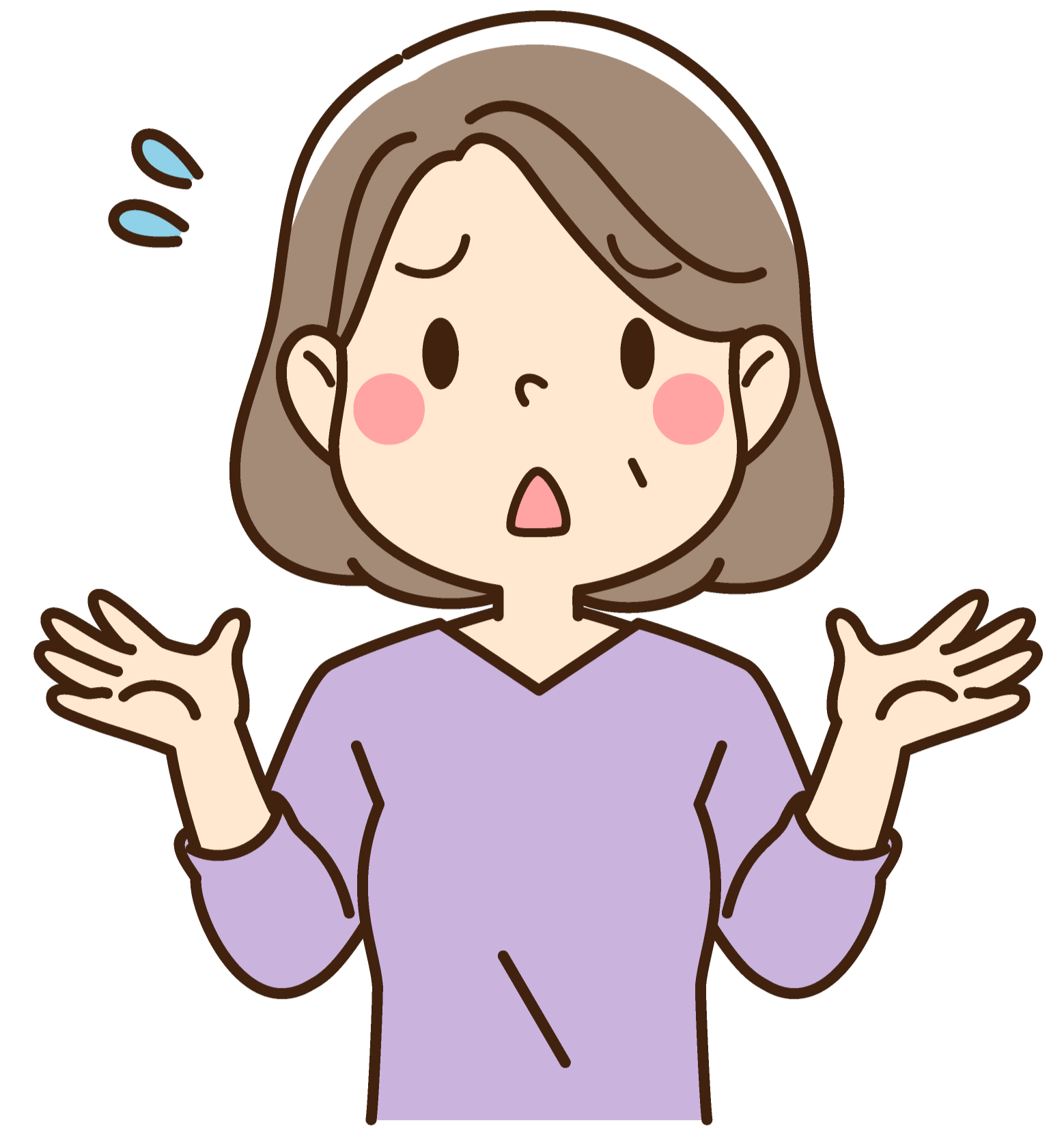 困っている女性